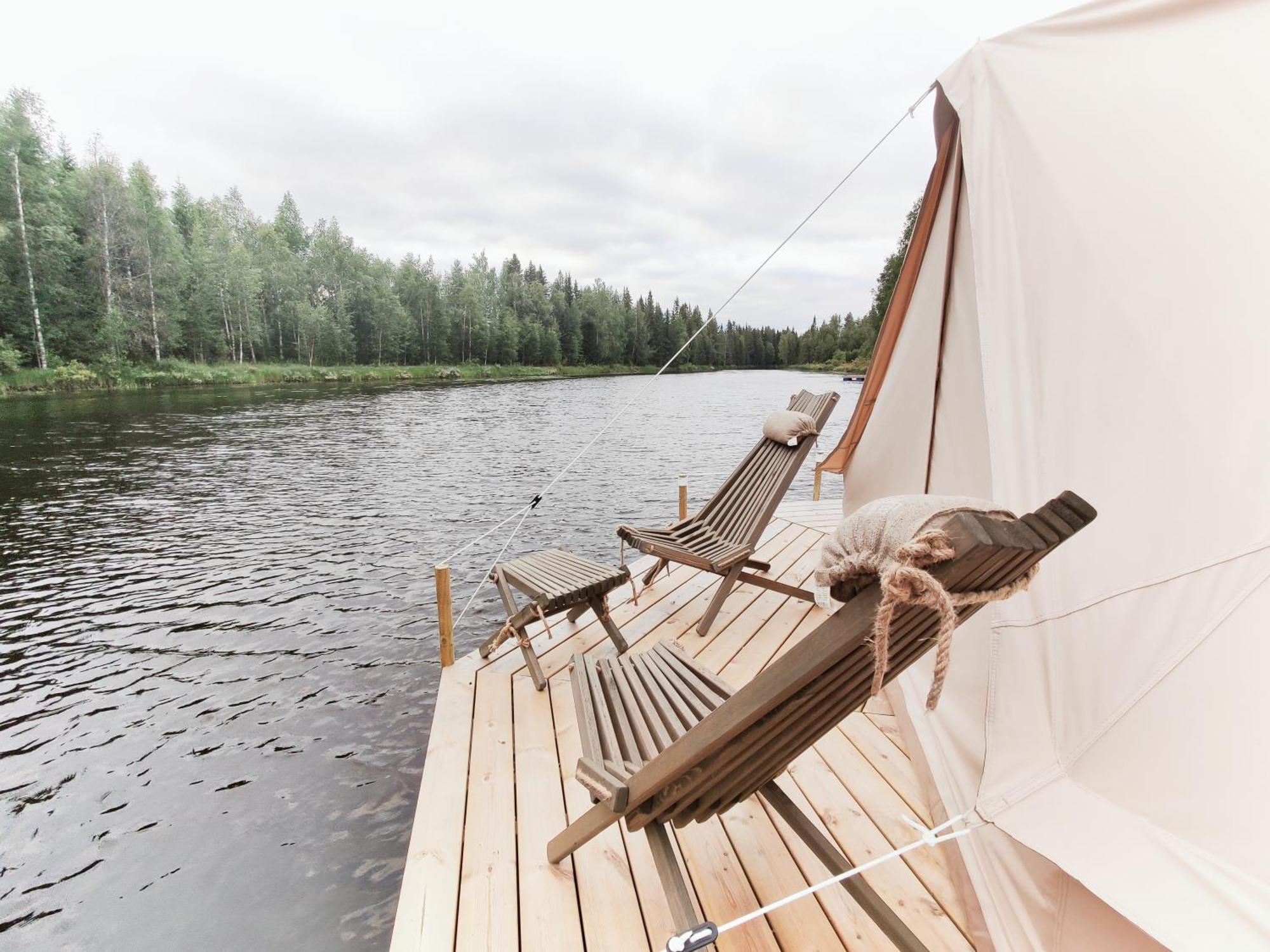 Langforsen Glamping & Lapland Experience Hotel Lapptrask Buitenkant foto